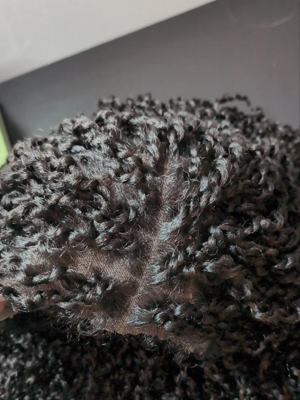 24-in Synthetic Glueless 180% Density Boho Twist 13x6 HD Lace Wig Natural Black